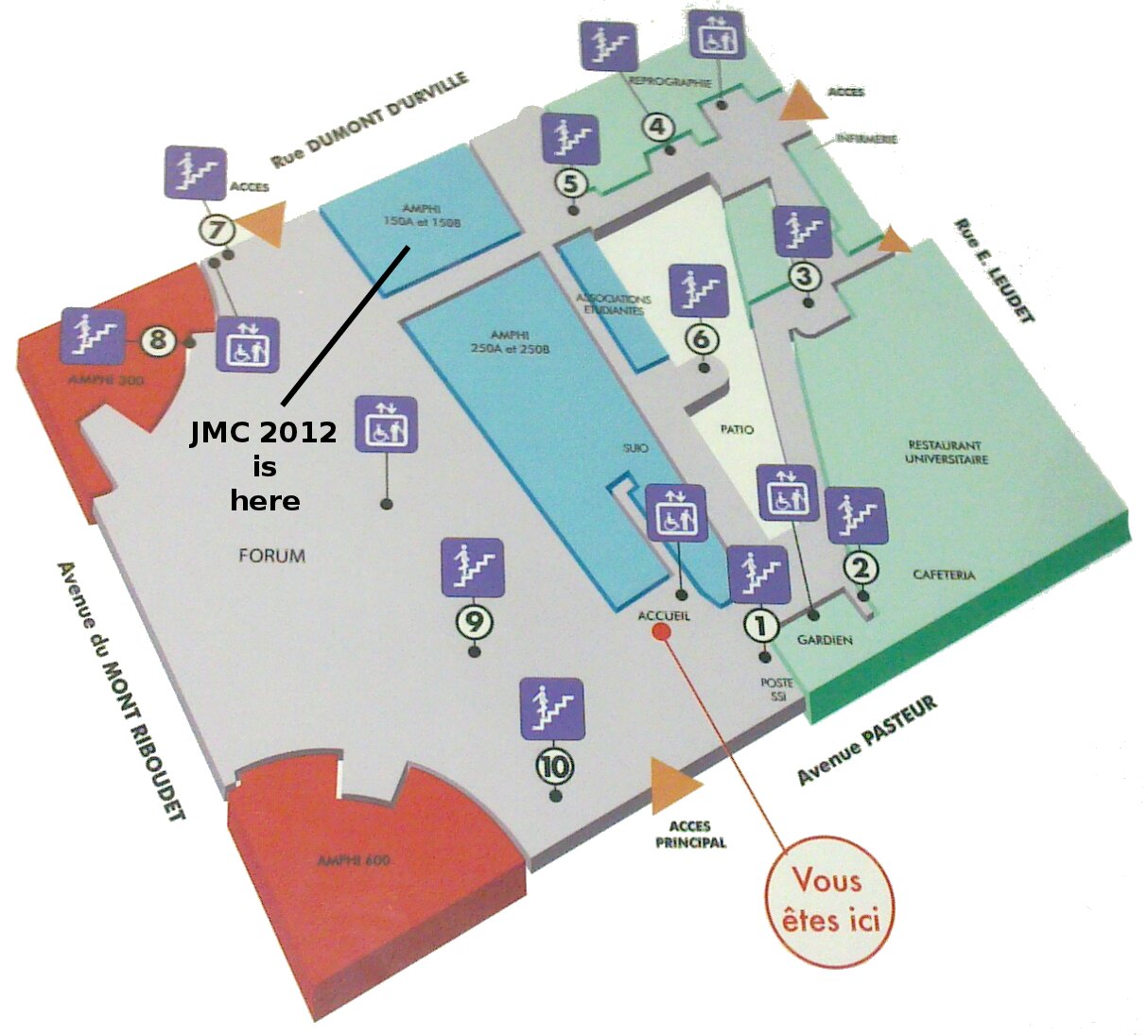 Plan du site Pasteur